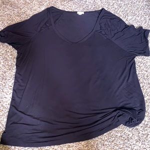 Black V- neck Shirt